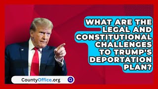 What Are the Legal and Constitutional Challenges to Trumps Deportation Plan  CountyOfficeorg [upl. by Meehan114]