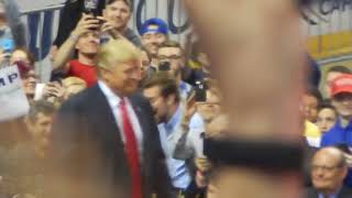 Donald Trump walks out to atop the fourth wall [upl. by Haseena25]