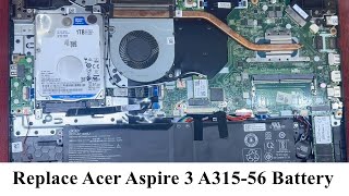 How to Replace Acer Aspire 3 A31556 Battery [upl. by Maribeth]