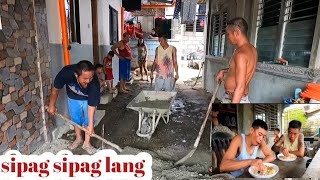 pag flooring sa harap nang bahay ni kabelly adam napalaban c Mori sa pag halo nang samento [upl. by Gorlin]