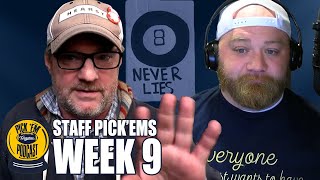 Football Staff PickEm Podcast Week 9 selections for 2024 season [upl. by Brennen]