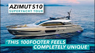 Azimut S10 superyacht tour  This 100 footer feels completely unique  Motor Boat amp Yachting [upl. by Orten]