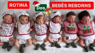 ROTINA DE 6 BEBÊS REBORNS [upl. by Arytal679]