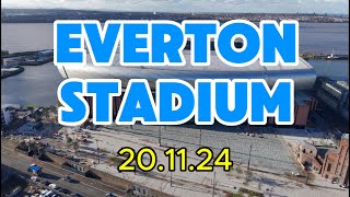 NEW Everton Stadium Bramley Moore dock New Crane [upl. by Ecinaej]