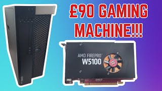 £90 GAMING MACHINE PLAYS WARZONE 2  DELL PRECISION T5810  AMD FIREPRO W5100 [upl. by Ycats]