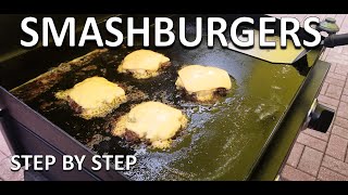 Smashburgers for Beginners on the Blackstone  COOKING WITH BIG CAT 305 [upl. by Ynnatirb]