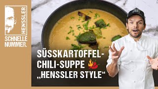 Schnelles SüßkartoffelChiliSuppe „Henssler Style“ Rezept von Steffen Henssler [upl. by Jovitah]