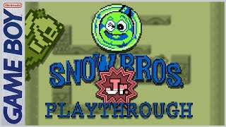 Snow Bros Jr Gameboy Full Playthrough  No Commentary [upl. by Ynafit]