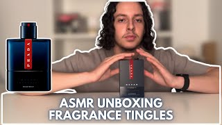 ASMR Prada Luna Rossa Ocean EDP Unboxing Fragrance [upl. by Lledniuq]