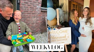 LEVV GAAT TRAKTEREN OP SCHOOL amp BABYSHOWER  Weekvlog✨ [upl. by Atiniv773]