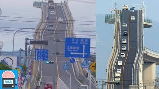 Diese Brücke in Japan lehrt jedem das Fürchten Eshima Ohashi Brücke I Wissensautomat [upl. by Adnouqal]