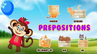 Prepositions for Kids  Fun Grammar Songs for Children [upl. by Lynette220]