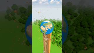 Big and Small Earths Drop on Tower [upl. by Tterab]