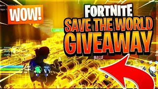 Fortnite Save The World GIVEAWAY LIVE [upl. by Franklin]