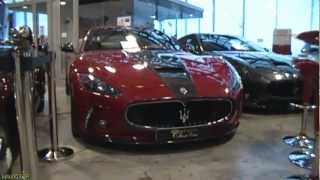 Red Maserati GranTurismo tuned by Mansory [upl. by Ardnasela]