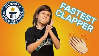 Most Claps In One Minute  Guinness World Records [upl. by Ilrac]