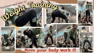 Weight TrainingBeginners amp over 50 Move your body work it Ep19 [upl. by Annasoh]