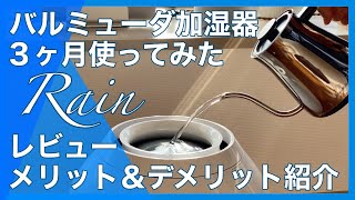 【おすすめ加湿器】バルミューダRainレインのメリットデメリットを紹介！【３ヶ月使ってみた】お手入れが簡単、騒音も検証、ウイルス対策にも、最高の加湿器でした [upl. by Dareg]