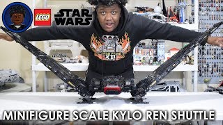 GIANT LEGO Star Wars UCS Kylo Ren Shuttle MOC Review [upl. by Ydrah]