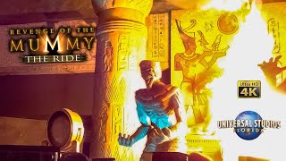 March 2023 Revenge of the Mummy Roller Coaster On Ride 4K POV Universal Studios Florida Orlando [upl. by Daegal989]