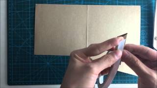 How to make a square pocket invitation by A4 paper  Part 1blank pocket [upl. by Ellehc]