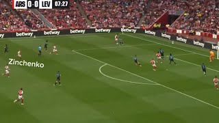 ARSENAL GOAL VS BAYERN LEVERKUSEN Zinchenko  PRESEASON FRIENDLY 40 [upl. by Codel509]