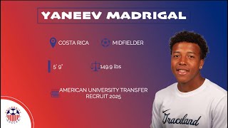 University Soccer  Yaneev Madrigal ⚽🇨🇷  Midfielder  Fall 25 [upl. by Mohkos]