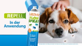 ARDAP Repell Flohspray  schnelle und effektive Abwehr von Flöhen [upl. by Nauqat]