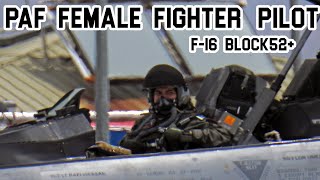 PAF Female Fighter Pilot Flies F16 Block 52 at Anatolian Eagle 2023 [upl. by Laird329]