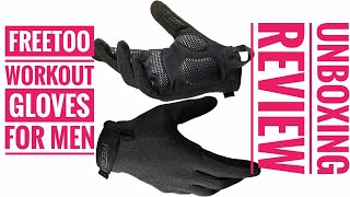 FREETOO FullFinger Workout Gloves for Men Unboxing and Review  Amazon Purchase [upl. by Sophey]