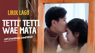 Lagu bugis viral TettiTetti wae mata lirik II cover by FITRIANI SUKARDI II cipt Darman sanrego [upl. by Artimid]