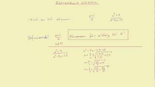 Matematik 3b Rationella uttryck  del 1 [upl. by Edd]