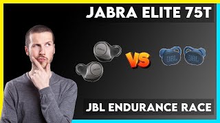 Jabra Elite 75t vs JBL Endurance Race Comparison [upl. by Magree]