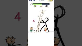 Draw the lineLevel 12Save The person from tree [upl. by Skilken]