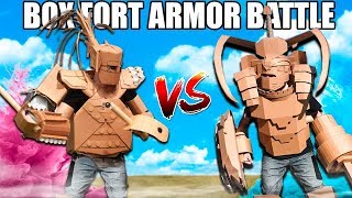 BOX FORT ARMOR BATTLE 📦💥 Vs Paintball Nerf amp More [upl. by Acinahs]