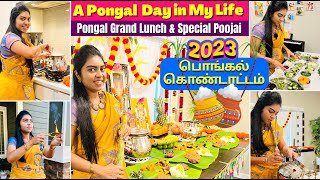 23 வகை காய்கறி குழம்பு  America வீட்டில் பாரம்பரிய Pongal amp Lunch  Day in My Life  USA Tamil VLOG [upl. by Sateia]