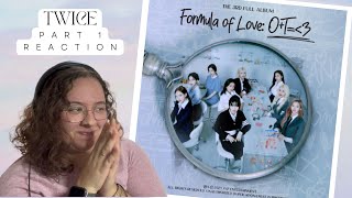 PART 1 TWICE  SCIENTIST Dance Practice  Formula of Love Album REACTION ♡ [upl. by Ancelin]