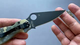 Spyderco Paramilitary 2  Camo Black Spyderco Paramilitary 2  Camo [upl. by Doy]