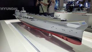 MADEX 2021 Day 1  ROK Navys CVX Light Aircraft Carrier with HHI and DSME [upl. by Leatrice]