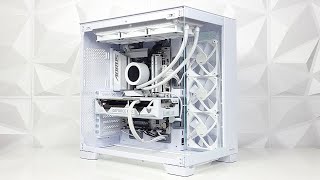 White PC Build  Antec C8  Ryzen 7800X3D  GIGABYTE B650E Elite X AX ICE  Asus RTX 4070 Ti SUPER [upl. by Airretnahs]