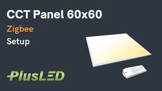 Zigbee LED Panel 60x60 Ambiance CCT  Klargøring [upl. by Aihsiyt]