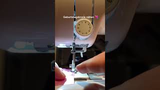 Geburtstagskrone in 15 Minuten nähen 💘 nähtutorial nähmaschine [upl. by Baram]