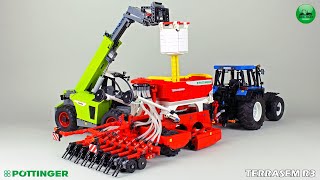 Pottinger Terrasem R3 seed drill in Lego version by Eric Trax [upl. by Tremayne306]