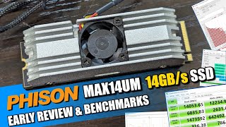 Phison Max14um Gen5 14GBs SSD Early Review and Benchmarks [upl. by Ssitnerp]