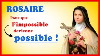 Rosaire avec Ste Thérèse de Lisieux 🌹 pour obtenir un miracle 🙏 [upl. by Venetis]