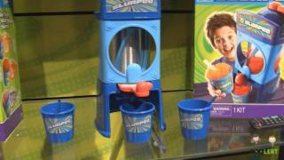 7Eleven Slurpee Drink Maker Demo at Toy Fair 2012  zooLert [upl. by Colner403]