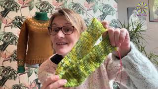 Handwerk beurs Houten Sokkenbreien Avena sweater en meer Annie haakt Vlog 12 [upl. by Mannes555]