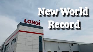 Solar Panel Efficiency Record Smashed by Longi [upl. by Umeh]