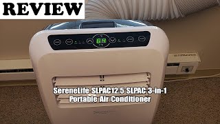 Review SereneLife SLPAC125 SLPAC 3in1 Portable Air Conditioner 2024 [upl. by Rodina]