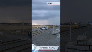 Cars and Passenger Train Near Miss At Buchter Road Gheringhap 1332022 PoathTV Fake News shorts [upl. by Eveivenej]